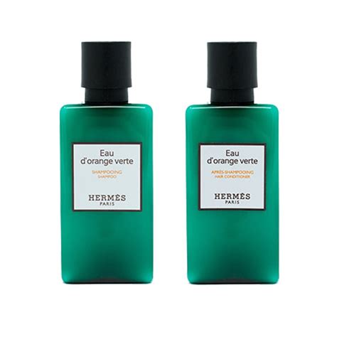 Hermes d'Orange Verte Shampoo and Conditioner Set Six 1.35 